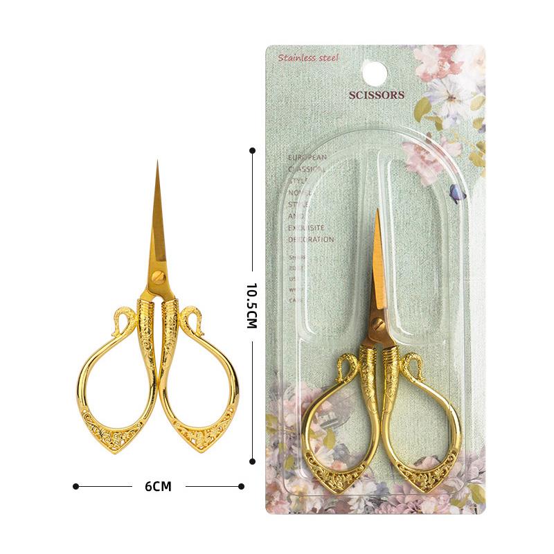 Tailor'S Scissors Handmade Scissors Stainless Steel/Zinc Alloy Classic Retro Sewing Clipper Paper Cuttings Thread Trimming Head