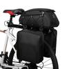 3 In 1 Cycling Rack Bag Trunk Bag Water Resistant Cycling Rear Seat Bag Cooler Bag with 2 Side Hanging Bags Cycle