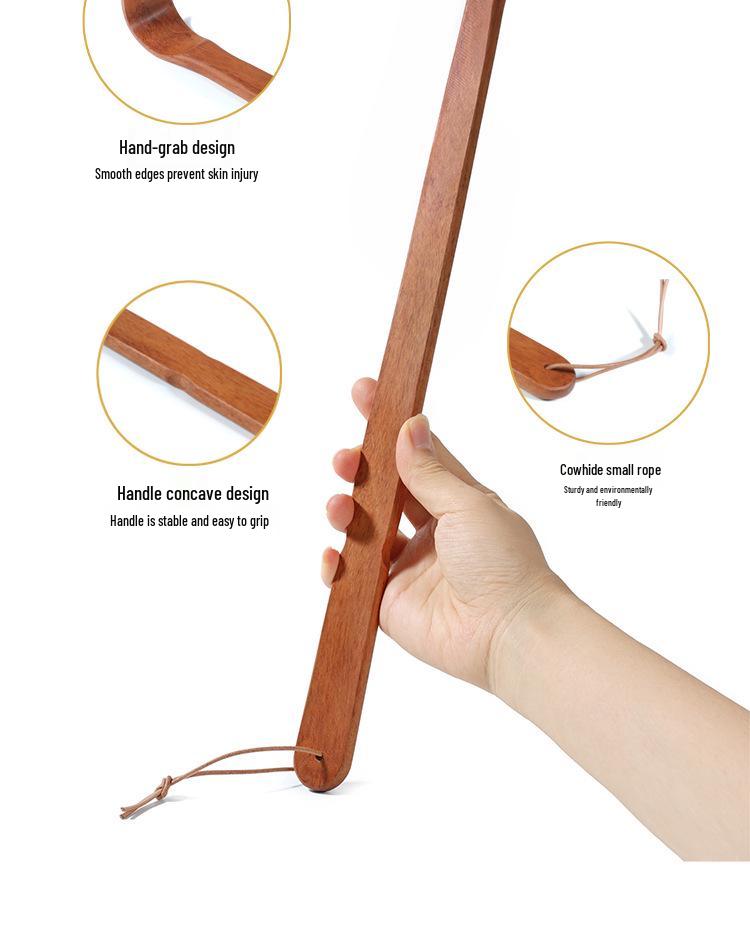 Palisander Zitan Massivtre Ryggskrape – Lilla Kløestillende Verktøy