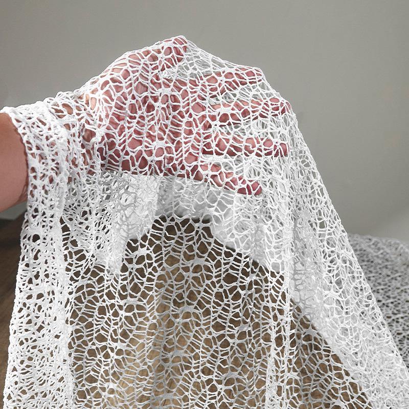 

100/300/500cm Irregular Hollow Large Mesh Gauze Fabric Winding Texture Net Mesh Fabric DIY Clothing Sewing Dress Upholstery 100x170cm