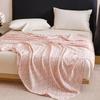 2025 New Bamboo Fiber Thin Cover Blanket, Simple Summer Air Conditioning Blanket for Single Double Bed