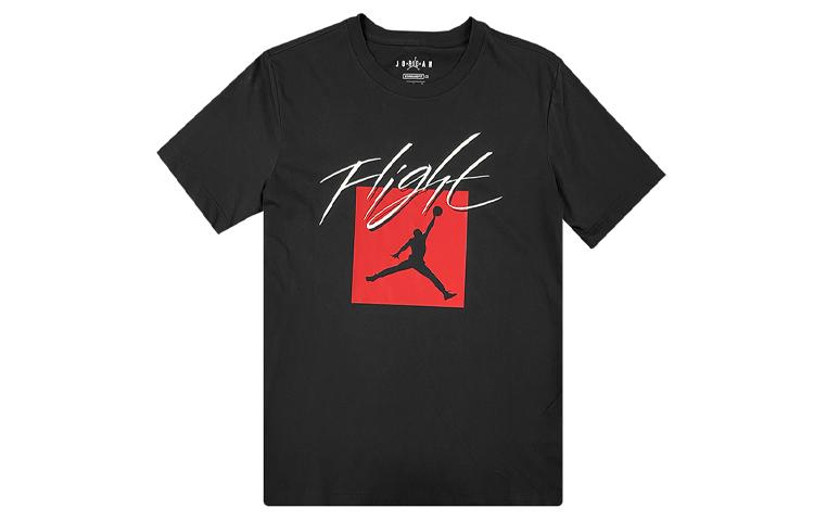 Мужские футболки Jordan Air Черные с круглым вырезом Средняя посадка DA6744-010 M