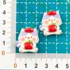 Cartoon Fruit Kitten Resin DIY Hair Clip, Keychain, Phone Case, and Fridge Sticker Decorations
