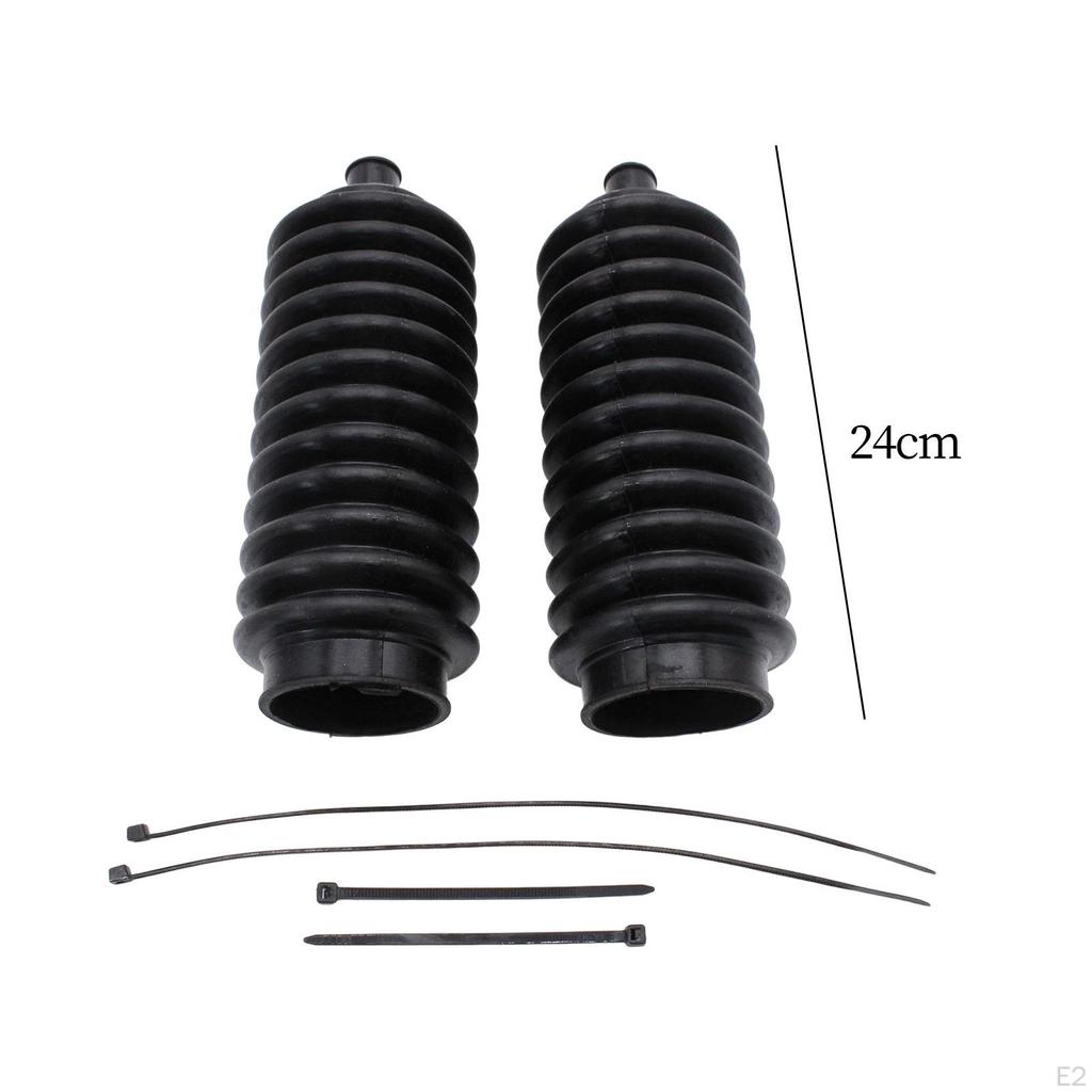 2Pcs Durable Steering Rack Boots Dustproof Cover Waterproof Car Accessories, Dust Shield Replacement