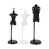 Innovative Scale 1:6 Mini Black White Display Stand Holder Standing Toy Doll Accessories Dress Diy Clothes Mannequin Model