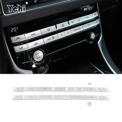 Voor Jaguar XE XEL XF XFL F-PACE 2015-2020 Auto Centrale Bediening Airconditioning Knop Cover Trim Sticker Auto Interieur Accessoire