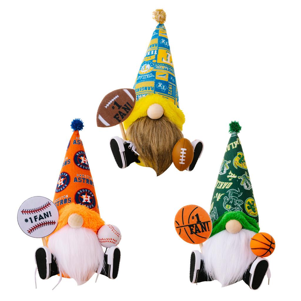 Playful Polyester Gnome Figurine For Basketball And Football Themed Room Decoration