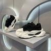 Fashion Chunky Sneakers Men Designer Soft Sole Sport Shoes Fashion Casual Microfiber Leather Upper Height Increased Platform White Shoes