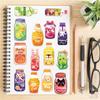 50Pcs/Set Funny Animals Juice Bottle Series 01 PET Stickers Waterproof DIY Fashion Doodle Decals Stickers