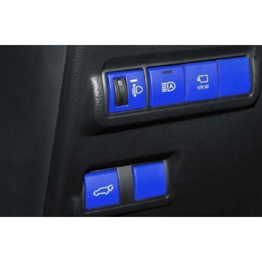 For Toyota Corolla Cross GL Cover Trim Blue Headlight Button Aluminum -