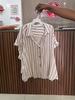 2025 Chic European & American Women's Striped Loose Lapel Short Sleeve Shirt