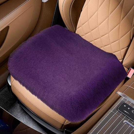 

Yousheng 3 шт. плюшевых подушек для автомобильных сидений, комплект из теплых искусственных меховых нескользящих чехлов для передних и задних сидений, универсальная подушка для автомобильных сидений фиолетовый