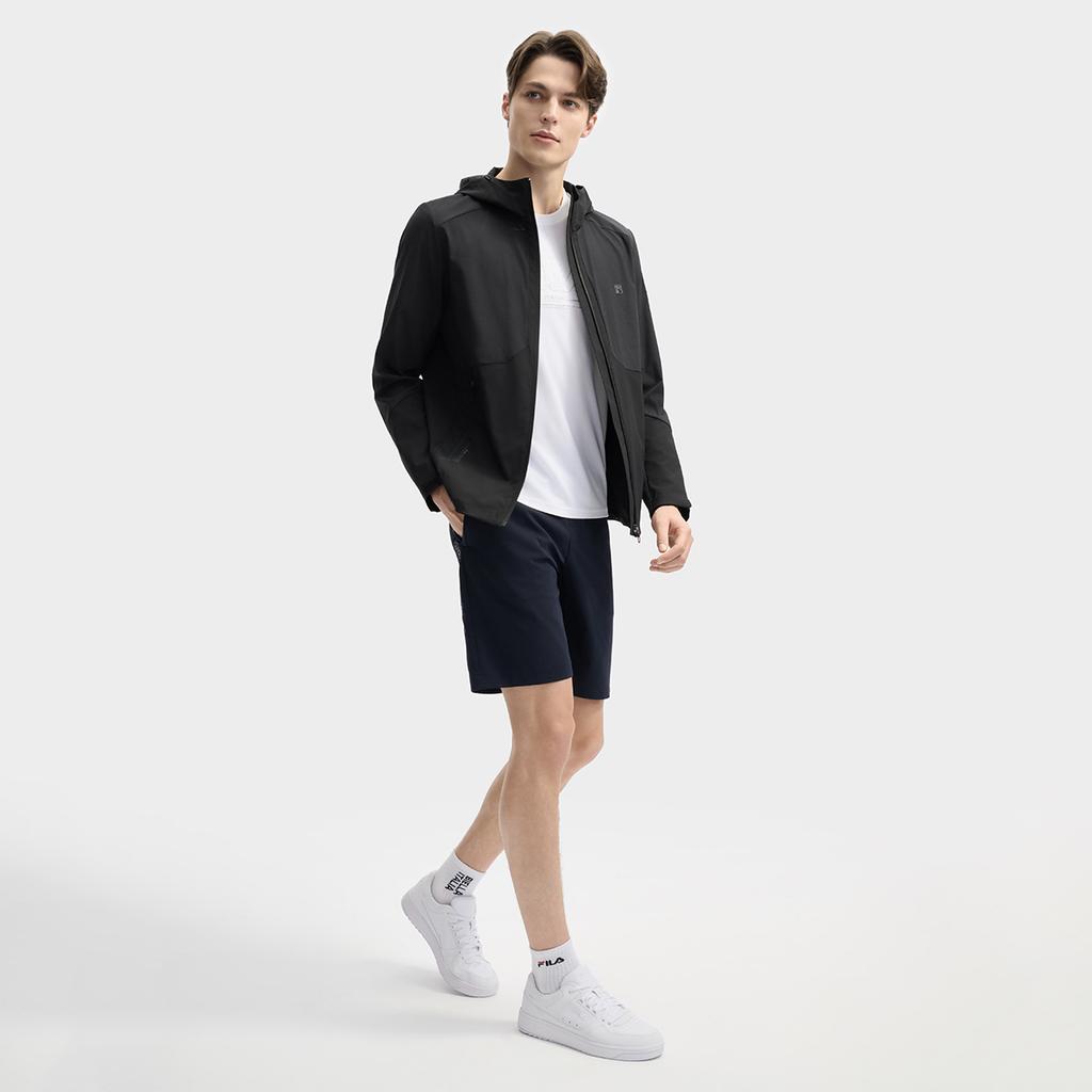 New FILA Jackets Coats Men's Jet Black BK F11M523701F-BK