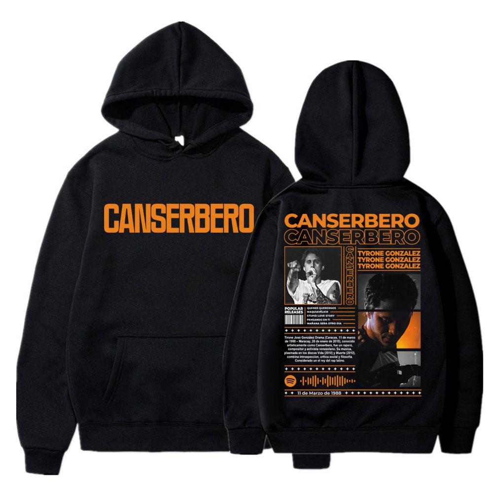 Rapper Canserbero Album Tour Print Hoodie Men Women Fashion Harajuku Vintage Sweatshirt Oversized Fleece Warm Sportwear