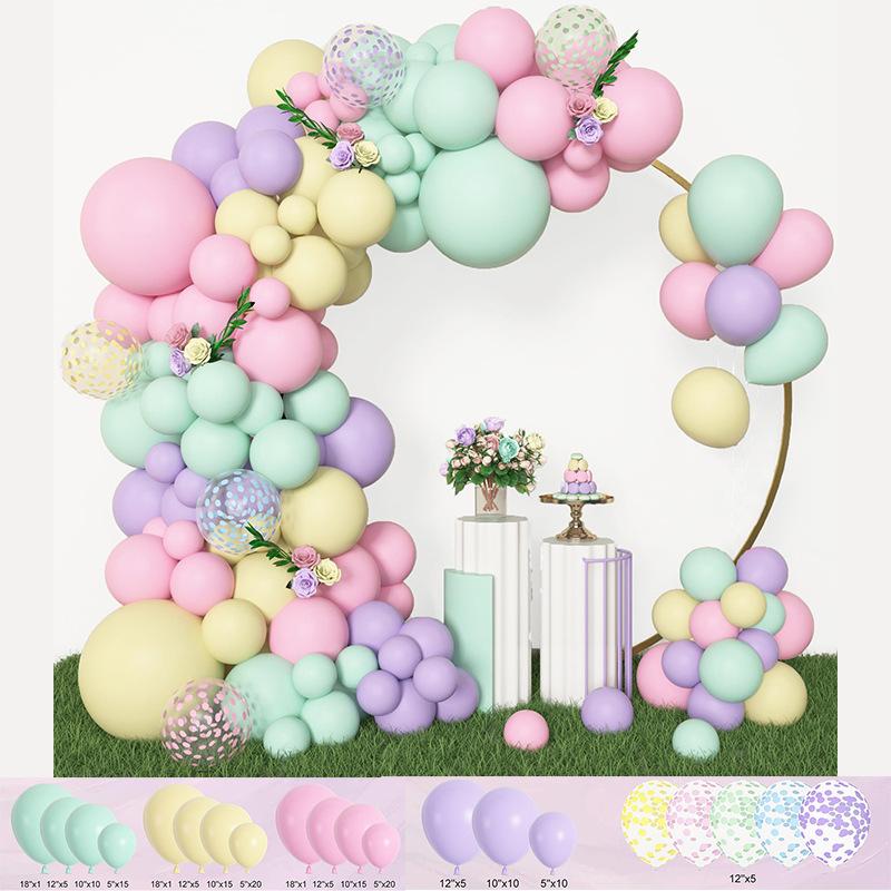 

153Pcs Balloon Set Suitable For Party Wedding Birthday Arrangement Decoration Colorful Balloons Wreath Birthday Balloons Pastel Balloon Set-153
