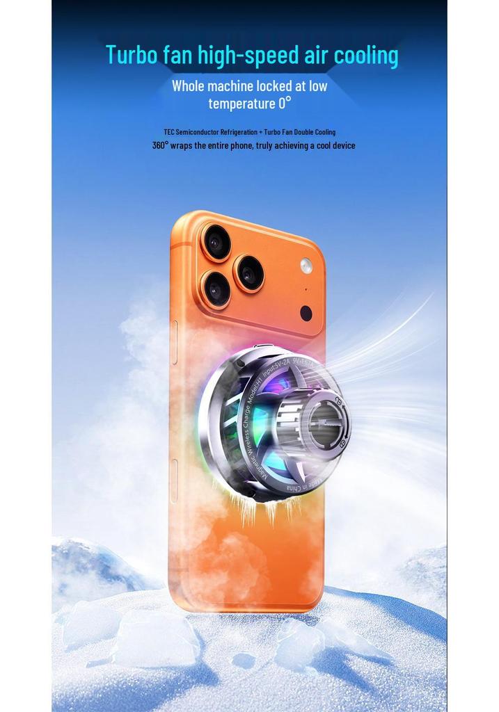 Qi2.2 25W Magnetic Wireless Charger with Cooling Fan and Car Phone Holder