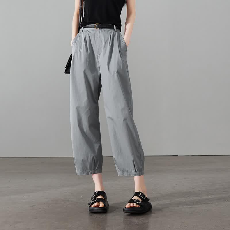 SOFSIL Women s High-Waist Loose Harem Pants 27/M