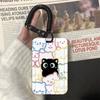 1 Pz Porta Carte Gatto Carino Per Studente Porta Fotocard Gatto Kawaii Idolo Kpop Portatile Porta Badge Laccetto