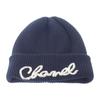 Chanel AA8313 Knit Cap Navy Cashmere Women