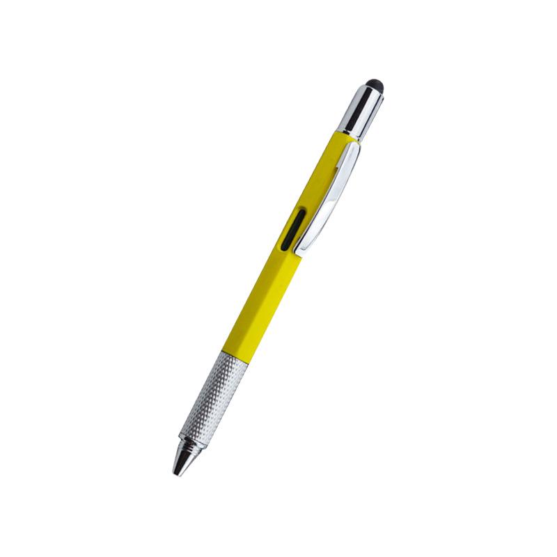 Compact 6-in-1 Multifunctional Tool Pen with Level & Touchscreen Stylus