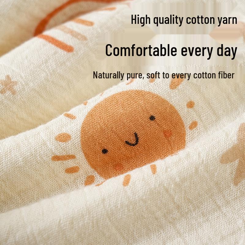 Cloud-Shaped Newborn Pillow, Ten-Layer Cotton Gauze, Baby Flat Pillow and Burp Cloth, Customizable Logo