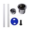 Per Roca D1D Pulsante Doppio Scarico e Aste Spingitori Lisce Corpo Corto AH0002100R Pulsante Cromato Doppio Scarico Vecchio Stile 822040001