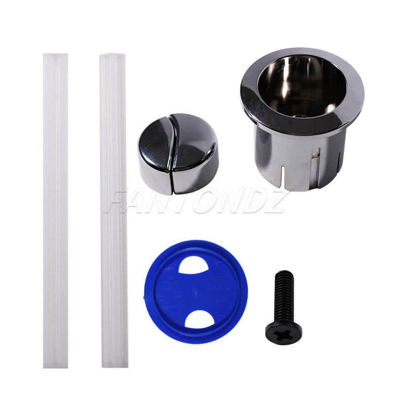 Per Roca D1D Pulsante Doppio Scarico e Aste Spingitori Lisce Corpo Corto AH0002100R Pulsante Cromato Doppio Scarico Vecchio Stile 822040001