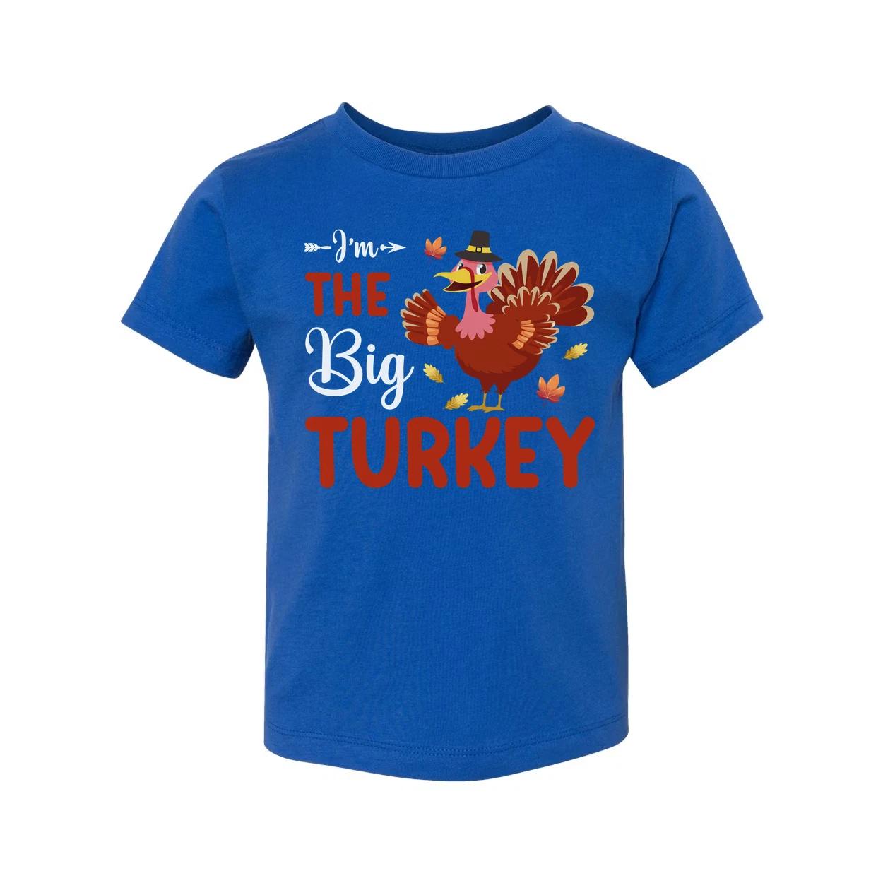 I m The Big Turkey Unisex T Shirt Soft Cotton Comfort Fit Autumn Thanksgiving Gr 4XL