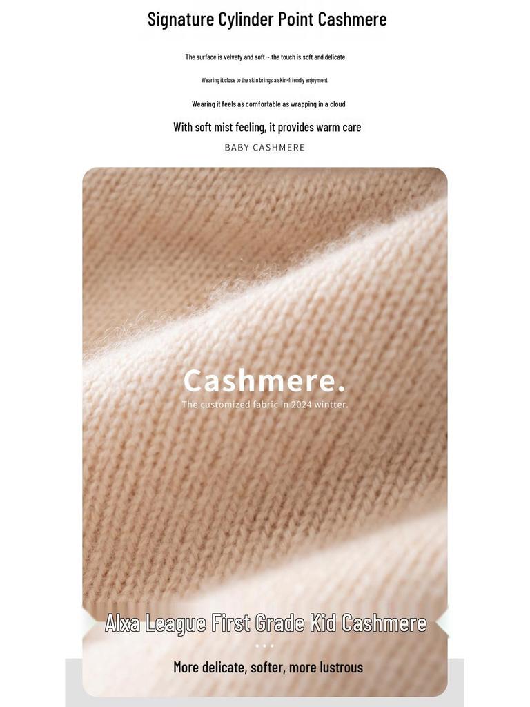 Children's Cashmere Knit Hat for Autumn & Winter - Warm, Ear Protection, Fashionable, Versatile, Turban Style for Boys and Girls