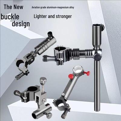 Universal Aluminum Alloy Fishing Tackle Box Set: Left-Hand Rod Holder, Fish Keeper, Bait Tray