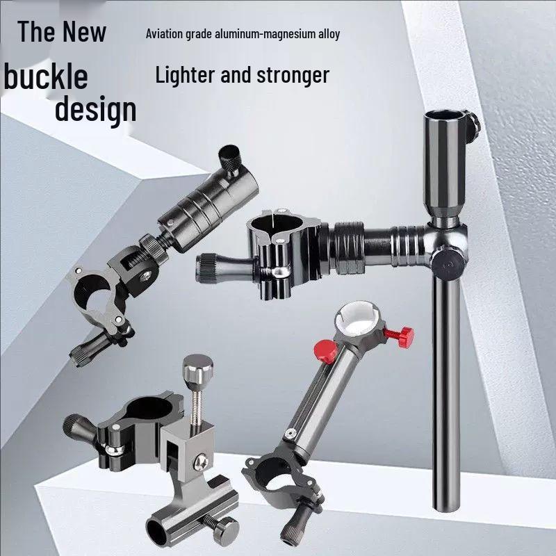Universal Aluminum Alloy Fishing Tackle Box Set: Left-Hand Rod Holder, Fish Keeper, Bait Tray