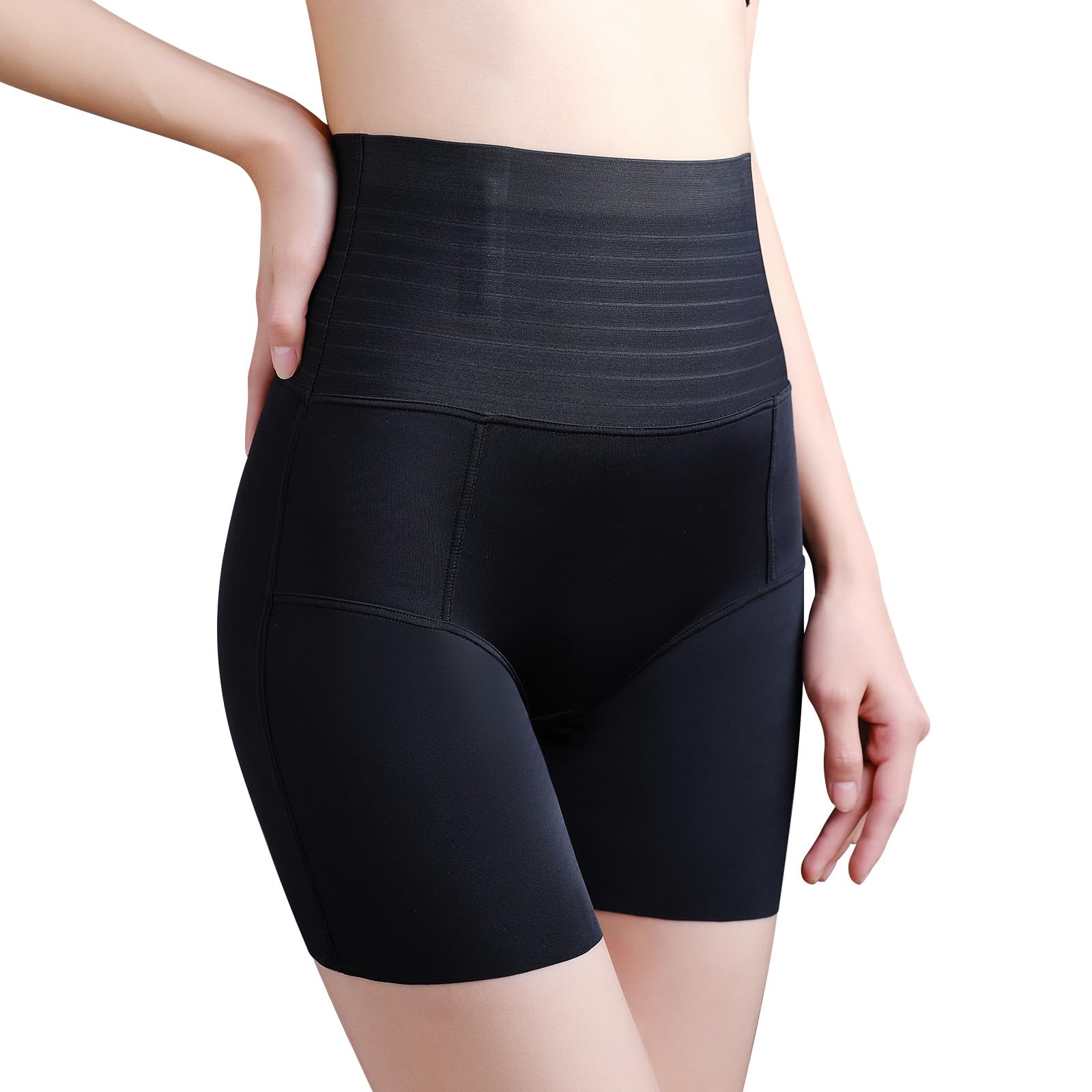 

Allanve Утягивающие шорты для живота, диетические брюки для компрессии таза, тазовые трусики [с высокой талией, утягивающие, формирующие ягодицы, многофункциональные] чёрный