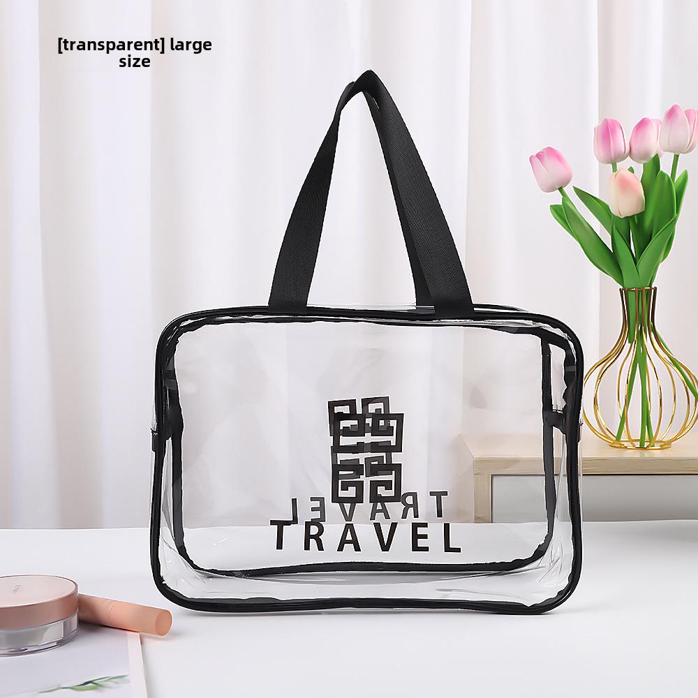 

Водонепроницаемая прозрачная косметичка из ПВХ для путешествий - большой вместимости, портативный органайзер для туалетных принадлежностей