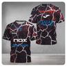 Sommer Unisex Sport Kurzarm T-Shirt Stilvolle Herren Padel Tennis T-Shirts Top Übergröße Locker Schnelltrocknend Rundhals T-Shirt