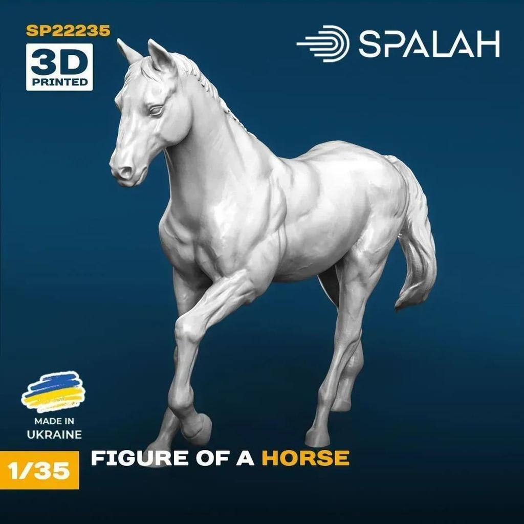 Spallach 1/35 Pferd Harzbausatz SPU22235 (Tier)
