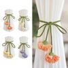 Modische Blumenform Vorhang Raffhalter Elastisches Band Fenster Vorhang Schnallen Wohnzimmer Kinderzimmer Verstellbare Vorhang Seilhalter