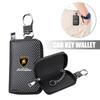 Unisex Kluczówka z Logo Samochodu z Włókna Węglowego Duża Pojemność Torba na Klucze Do Lamborghini Urus Huracan Aventador Premium Akcesoria Samochodowe