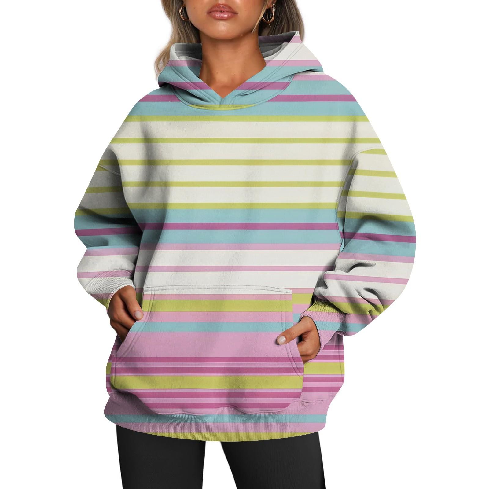 

Женские толстовки с капюшоном большого размера с длинным рукавом с принтом, пуловеры, осенние наряды с карманом XL жёлтый