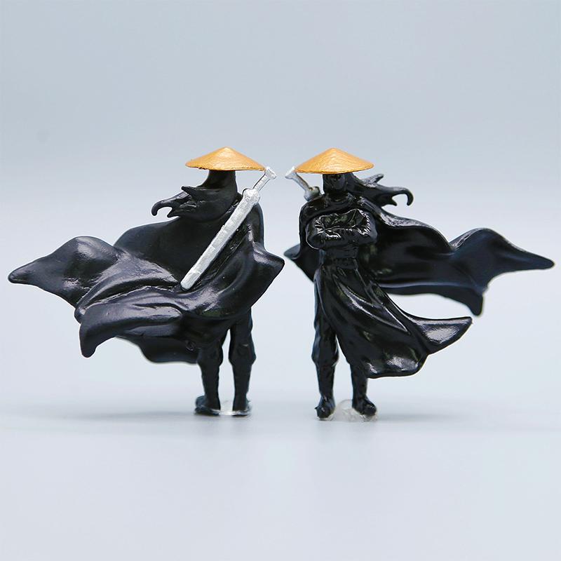 Schwertkämpfer Statue Auto Armaturenbrett Dekoration Chinesischer Stil Retro Schwertkämpfer Miniatur Figur Statue Büro Zuhause Schreibtisch Ornamente