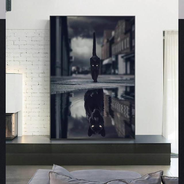 Animal Posters and Prints Cat Tiger Lion Mindset Motivational Cudros Canvas Painting for Modern Living Room Home Wall Decor