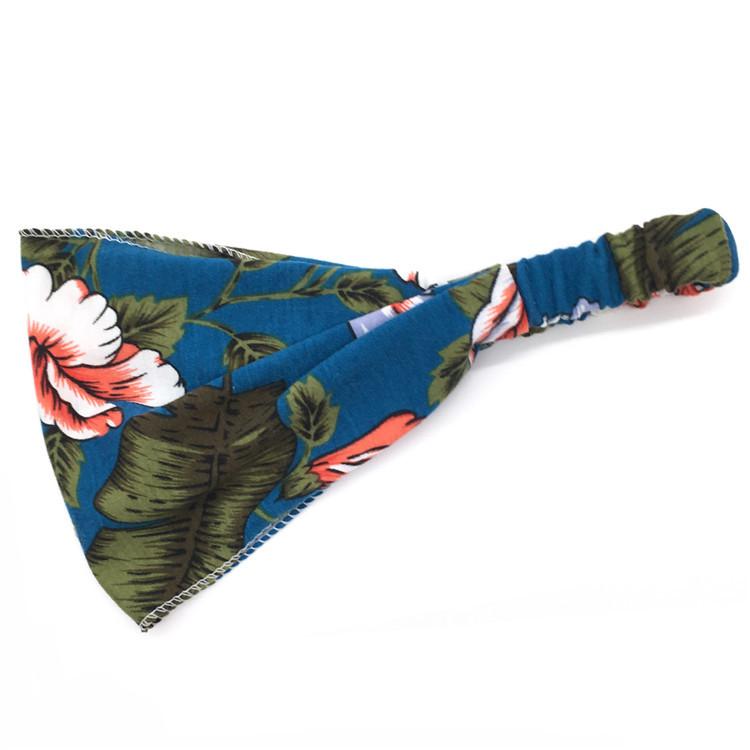 Factory Custom Boho Cotton Elastic Headband Women Summer Head Wrap Sports Yoga Headband Hair Bands Hair Accessories