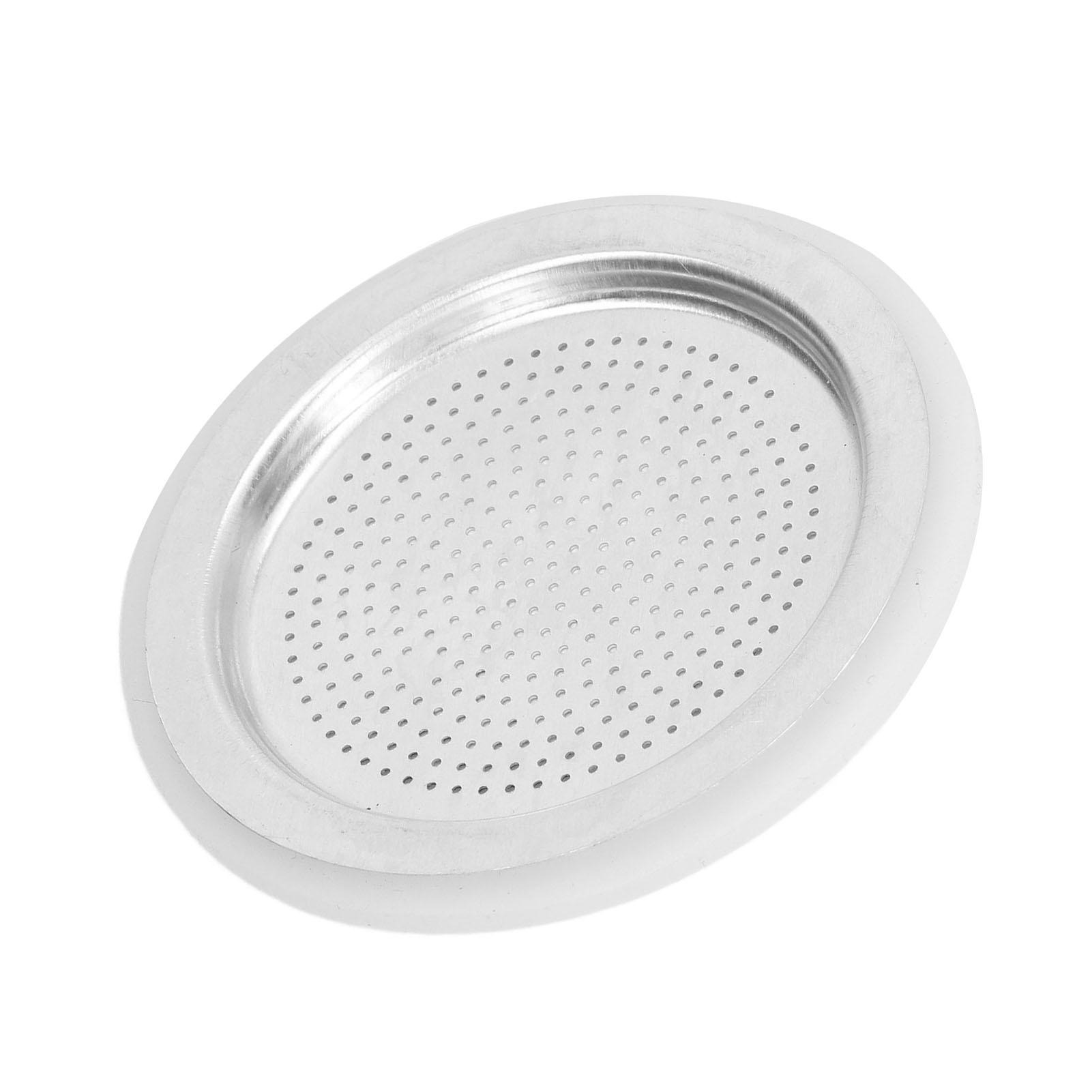 

Уплотнительное кольцо для фильтра кофейника и набор фильтров Многоразовый алюминиевый фильтрующий диск для приготовления кофе на 6 человек