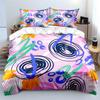 Colorful Doodle Abstract Patterns Print Soft Comfortable Duvet Cover Bedding Set Included 1*Duvet Cover  2*Pillowcases