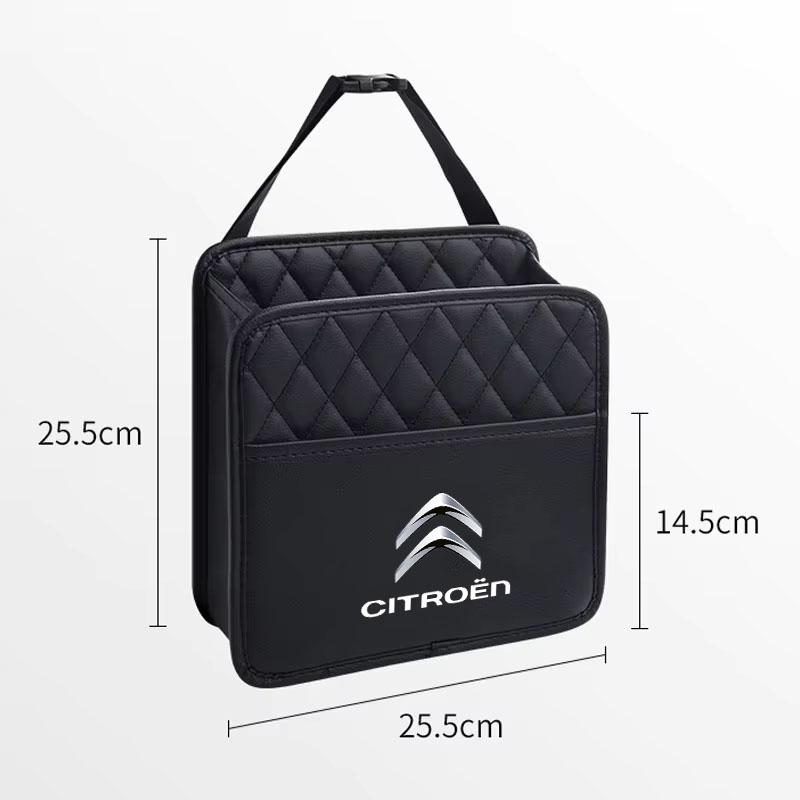 Multi-functional car seat back storage bag Leather Hanging bag For Citroen C1 C2 C4 C5 C3 C4L Berlingo Xsara Picasso Accessories WR3
