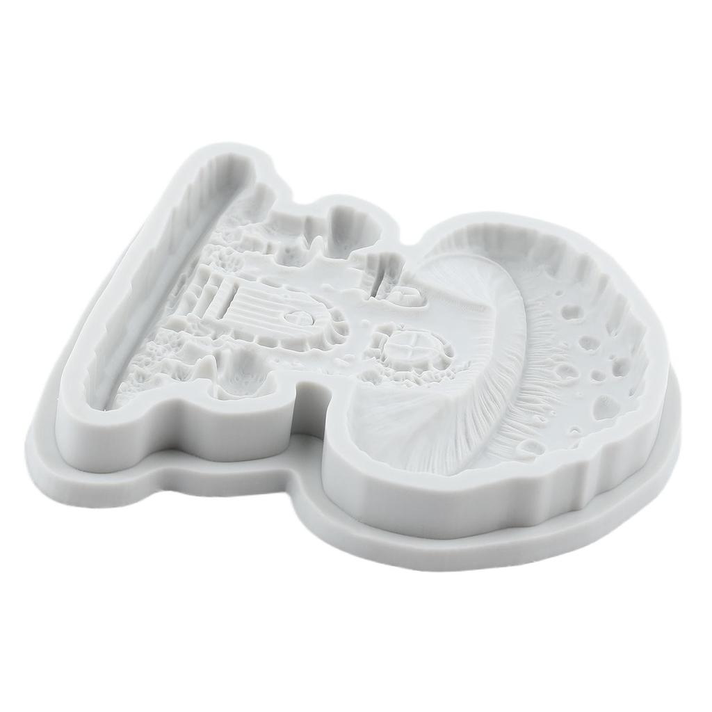 Mushroom House Silicone Mold Mushroom Fondant Molds Cake Decorating Tools Cupcake Topper Candy Sugar Craft Gum Paste Polymer Clay