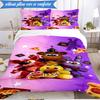 Set Biancheria da Letto Festa Five Nights 3 Pezzi, Include 1 Copripiumino e 2 Federe Perfetto per Camera da Letto, Dormitorio, Regalo di Natale per Fan