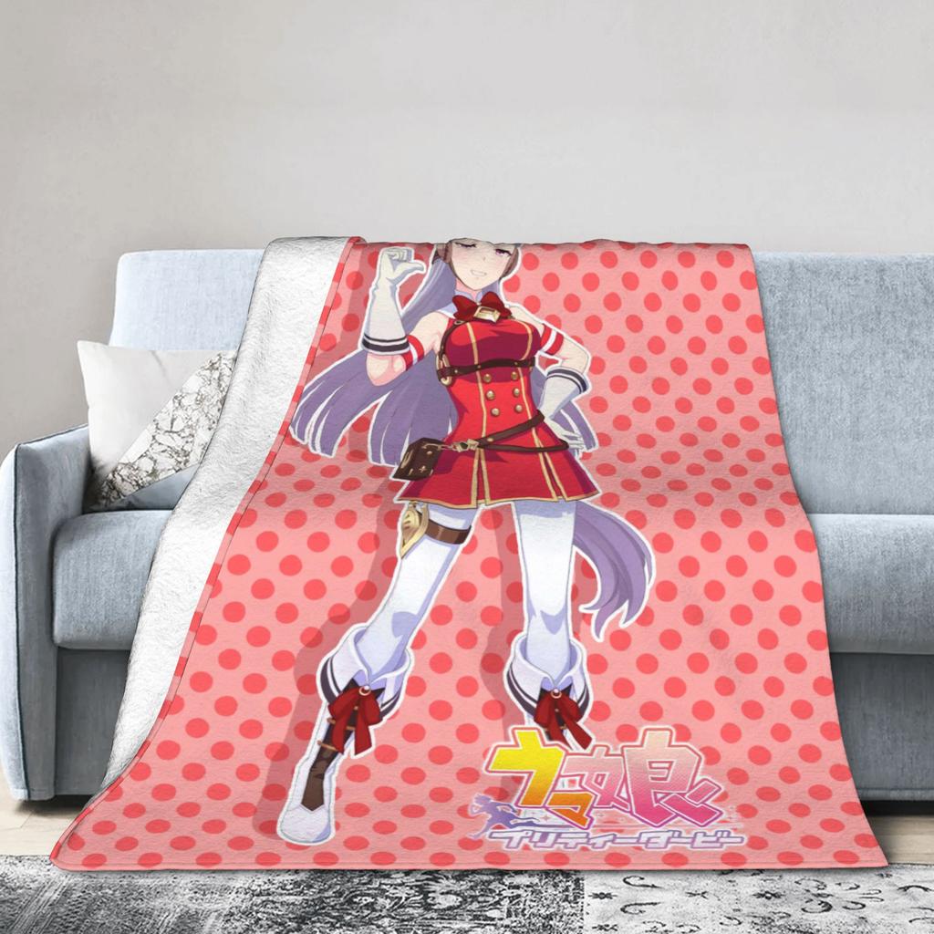 Nakayama Festa UmaMusume Pretty Derby Blankets Quality Soft Warm Throw Blanket Winter Girls Boys Home Decor Print Bedspread
