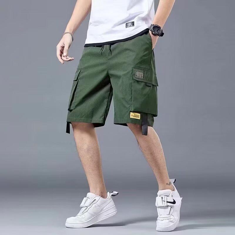 Summer American Black Work Shorts Men's Casual Mid-pants Loose Men's Five-point Pants