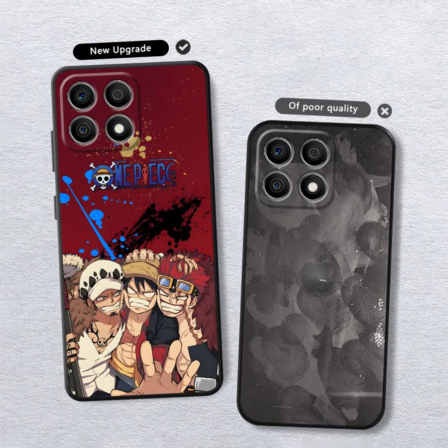 One Piece Luffy Brother Case for Honor 200 400 Lite 8X Magic5Lite X8 70 X7 90 X5b X6 X9a Black Soft Phone Cover