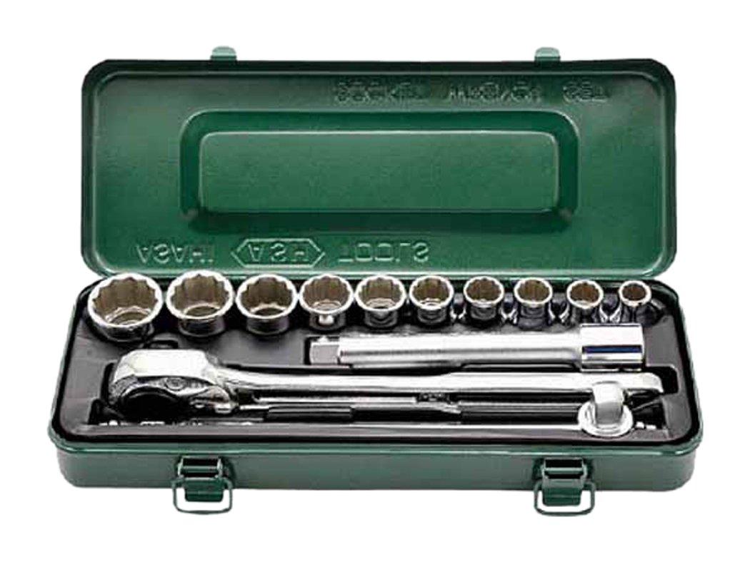 Asahi Metal Industries Socket Wrench Set set VO4100, 13-piece